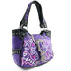 Spring Paisley Floral Buckle Tote Purse