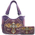 Hope Love Faith Cross Wings Tote Purse Wallet Set