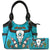 Longhorn Skull Feather Embroidery Tote Purse Wallet Set