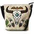 Longhorn Skull Feather Embroidery Crossbody