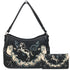 Mustang Horse Floral Embroidery Hobo Bag Wallet Set