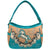 Mustang Horse Floral Embroidery Hobo Bag