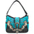 Mustang Buckle Floral Embroidery Hobo Bag