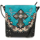 Mustang Cross Floral Embroidery Crossbody