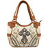 Fern Leaf Laser Cut Cross Tote Purse