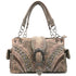 Clydesdale Buckle Studded Tooled Handbag