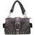 Clydesdale Buckle Studded Tooled Handbag