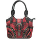 Clydesdale Buckle Studded Tooled Tote Purse