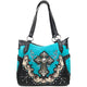 Mustang Cross Floral Embroidery Tote