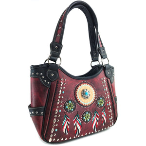 Dream Catcher Feather Tote Purse