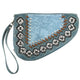 Flower Studs Floral Gun Shaped Crossbody Pouch