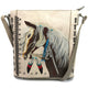 Dakota Horse Mane Embroidery Feather Crossbody