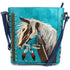 Dakota Horse Mane Embroidery Feather Crossbody